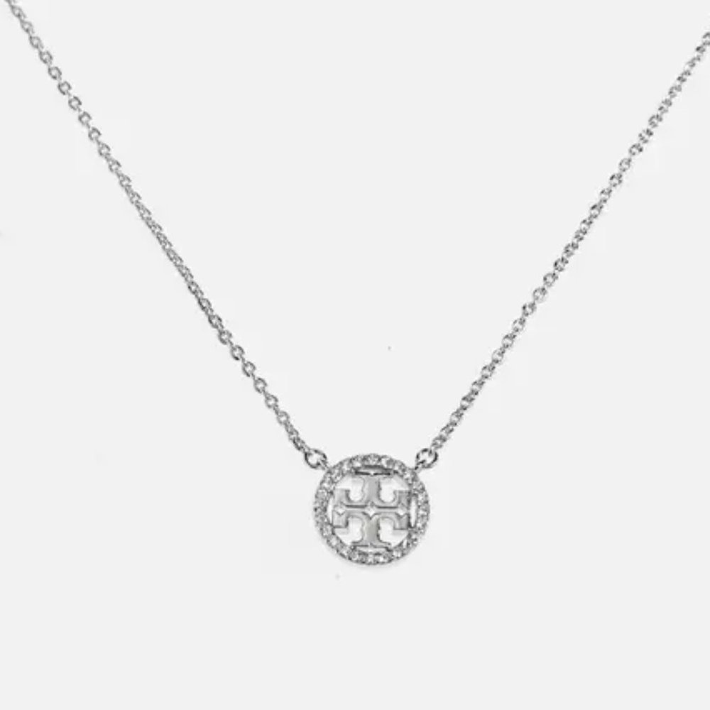 NWOT Tory Burch Silver Pendant Necklace